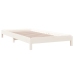 Cama apilable de madera pino maciza blanco 90x190 cm