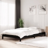 vidaXL Cama apilable de madera pino maciza negro 90x190 cm