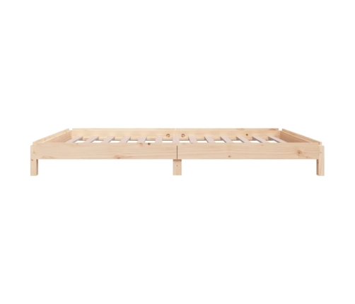 Cama apilable de madera pino maciza 75x190 cm