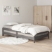 Cama apilable de madera pino maciza gris 75x190 cm