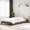 Cama apilable de madera pino maciza gris 75x190 cm