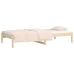 Sofá cama sin colchón madera maciza de pino 90x200 cm