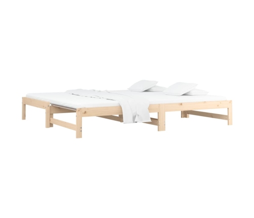 Sofá cama extraíble madera maciza de pino 2x(90x200) cm