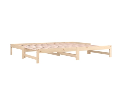 Sofá cama extraíble madera maciza de pino 2x(90x200) cm