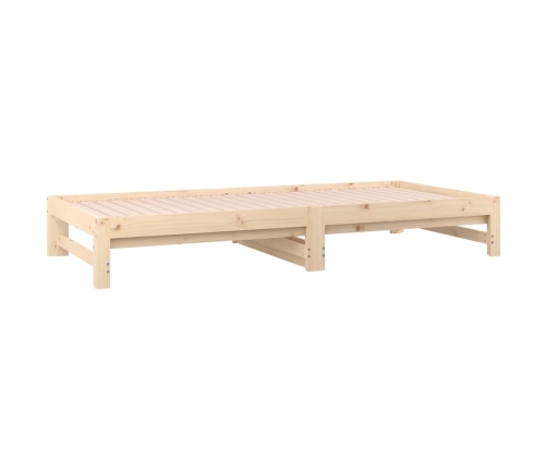 Sofá cama extraíble madera maciza de pino 2x(90x200) cm