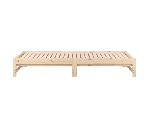 Sofá cama extraíble madera maciza de pino 2x(90x200) cm