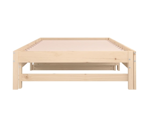 Sofá cama extraíble madera maciza de pino 2x(90x200) cm