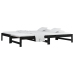 Sofá cama extraíble sin colchón negro 2x(90x200) cm