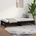 Sofá cama extraíble sin colchón negro 2x(90x200) cm