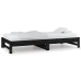 Sofá cama extraíble sin colchón negro 2x(90x200) cm