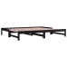 Sofá cama extraíble sin colchón negro 2x(90x200) cm
