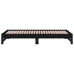 Sofá cama extraíble sin colchón negro 2x(90x200) cm