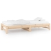 Sofá cama extraíble madera maciza de pino 2x(80x200) cm