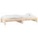 Sofá cama extraíble madera maciza de pino 2x(80x200) cm