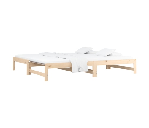 Sofá cama extraíble madera maciza de pino 2x(90x190) cm