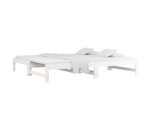 Sofá cama extraíble sin colchón blanco 2x(90x190) cm