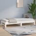 Sofá cama extraíble sin colchón blanco 2x(90x190) cm