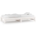Sofá cama extraíble sin colchón blanco 2x(90x190) cm