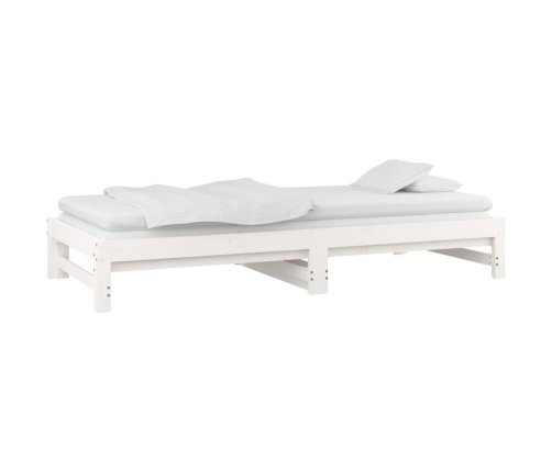Sofá cama extraíble sin colchón blanco 2x(90x190) cm