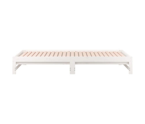 Sofá cama extraíble sin colchón blanco 2x(90x190) cm