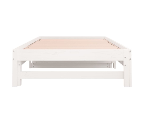 Sofá cama extraíble sin colchón blanco 2x(90x190) cm