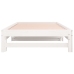 Sofá cama extraíble sin colchón blanco 2x(90x190) cm