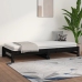 Sofá cama extraíble sin colchón negro 2x(90x190) cm