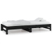 Sofá cama extraíble sin colchón negro 2x(90x190) cm