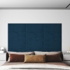 vidaXL Paneles de pared 12 uds terciopelo azul 60x30 cm 2,16 m²