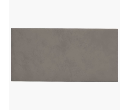 Paneles de pared 12 uds terciopelo gris claro 60x30 cm 2,16 m²