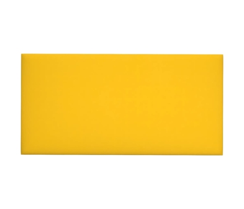 vidaXL Paneles de pared 12 uds terciopelo amarillo 60x30 cm 2,16 m²