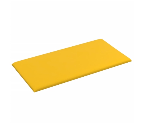 vidaXL Paneles de pared 12 uds terciopelo amarillo 60x30 cm 2,16 m²