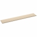 Paneles de pared 12 uds tela color crema 90x15 cm 1,62 m²