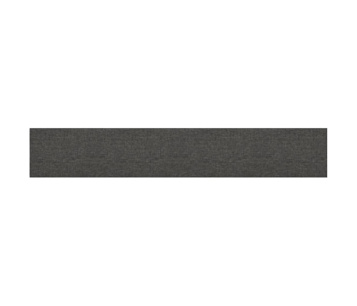 vidaXL Paneles de pared 12 uds tela gris oscuro 90x15 cm 1,62 m²