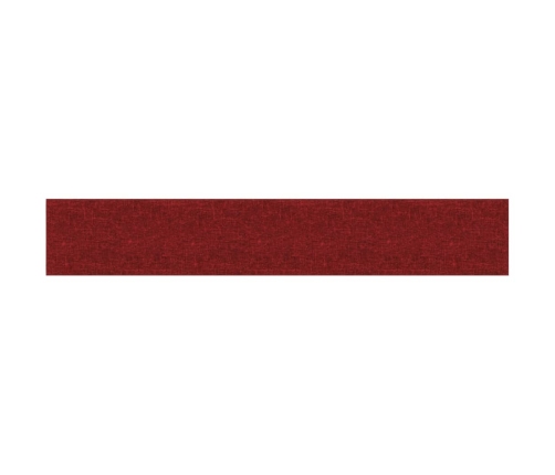 vidaXL Paneles de pared 12 uds tela rojo tinto 90x15 cm 1,62 m²