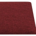 vidaXL Paneles de pared 12 uds tela rojo tinto 90x15 cm 1,62 m²