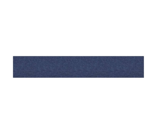 Paneles de pared 12 uds tela azul 90x15 cm 1,62 m²