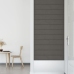 Paneles de pared 12 uds terciopelo gris oscuro 90x15 cm 1,62 m²