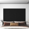 vidaXL Paneles de pared 12 uds terciopelo negro 90x15 cm 1,62 m²