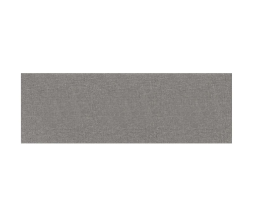 Paneles de pared 12 uds tela gris claro 90x30 cm 3,24 m²