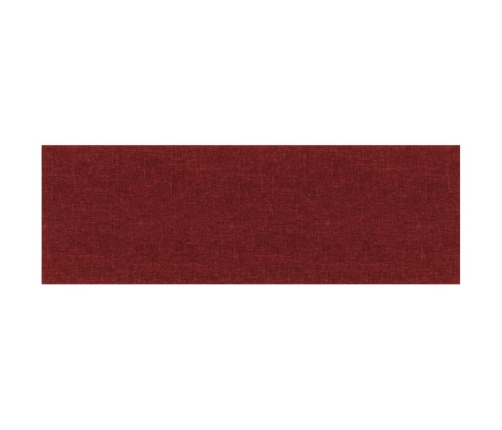 vidaXL Paneles de pared 12 uds tela rojo tinto 90x30 cm 3,24 m²