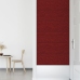 vidaXL Paneles de pared 12 uds tela rojo tinto 90x30 cm 3,24 m²