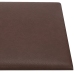 Paneles de pared 12 uds cuero sintético marrón 90x30 cm 3,24 m²