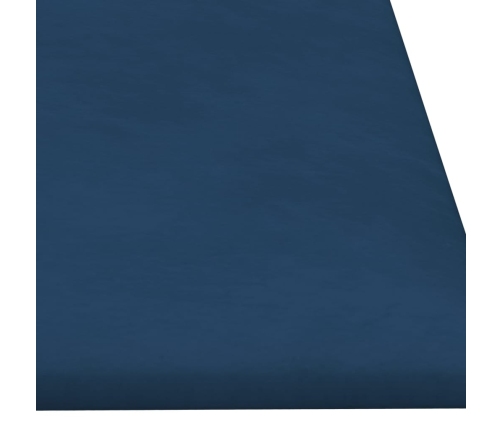 Paneles de pared 12 uds terciopelo azul 90x30 cm 3,24 m²