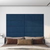 Paneles de pared 12 uds terciopelo azul 90x30 cm 3,24 m²