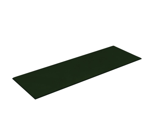 Paneles de pared 12 uds terciopelo verde oscuro 90x30cm 3,24 m²