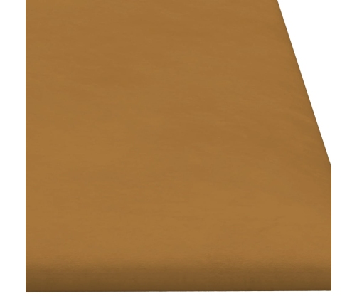 Paneles de pared 12 uds terciopelo marrón 90x30 cm 3,24 m²