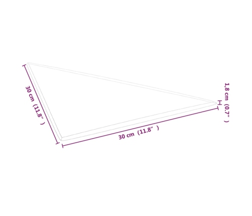 vidaXL Paneles de pared 12 uds tela marrón 30x30 cm 0,54 m²