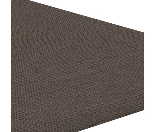 vidaXL Paneles de pared 12 uds tela gris taupé 30x30 cm 0,54 m²