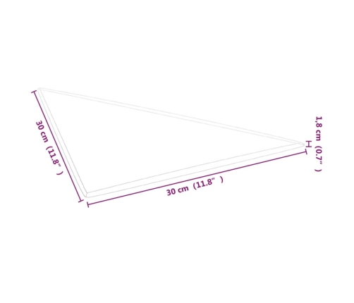 vidaXL Paneles de pared 12 uds tela gris taupé 30x30 cm 0,54 m²